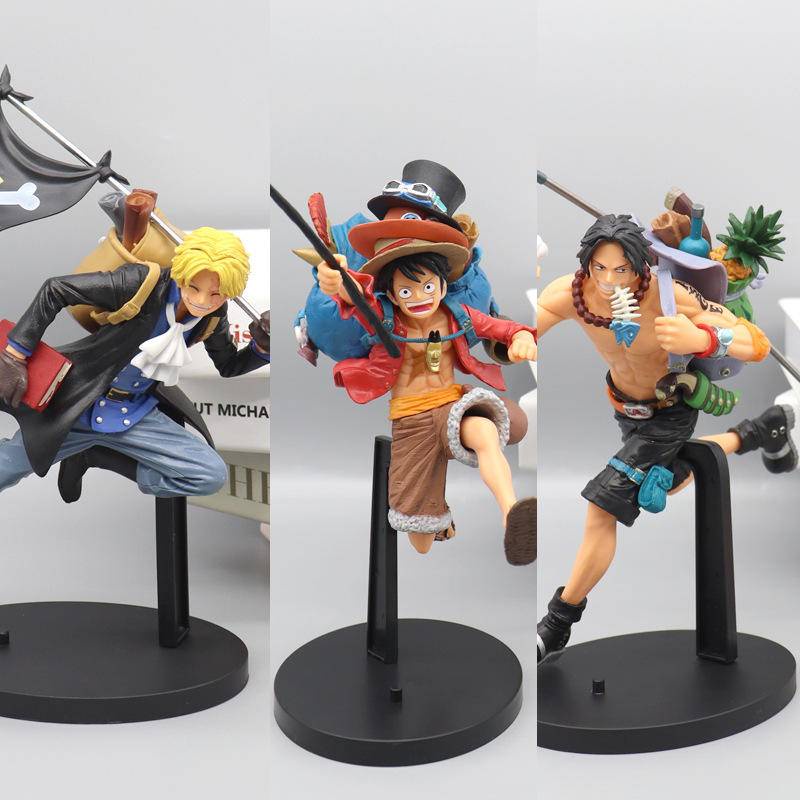 One Piece: Trio Aventura - Luffy, Ace & Sabo com Mochilas