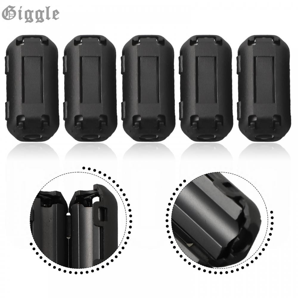 Núcleo De Ferrite 2,5-5mm 5mm Filtro De Ruído EMI Preto