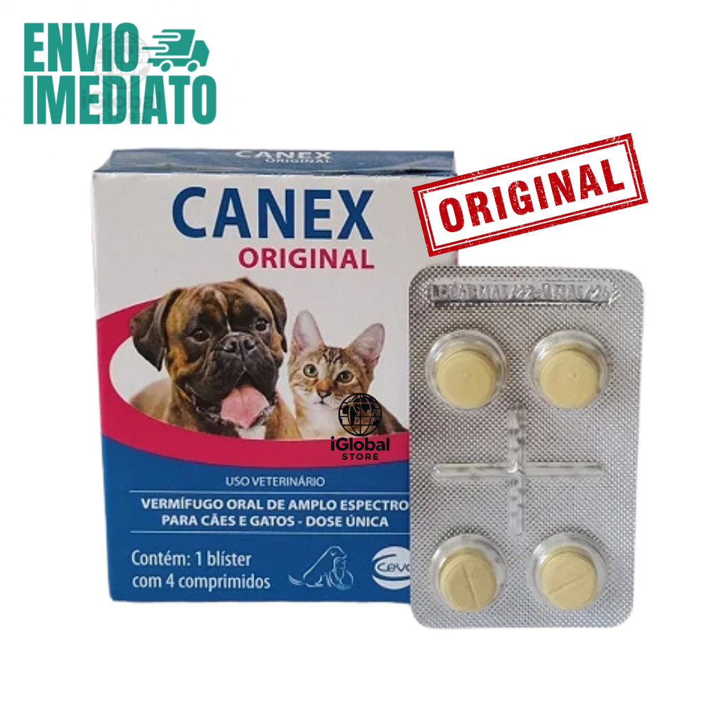 Remedio Vermifugo para caes e gatos canex ORIGINAL - ENVIO IMEDIATO ...