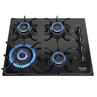 Cooktop Itatiaia Itamaster 4 Bocas Vidro Preto Bivolt 3700000341 em Oferta na Shopee