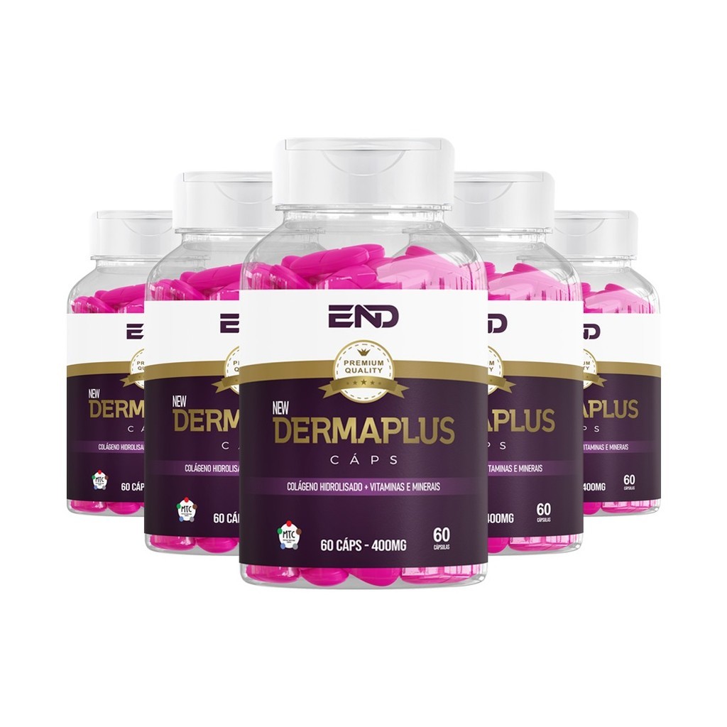 5x New Dermaplus 60 cápsulas | Shopee Brasil