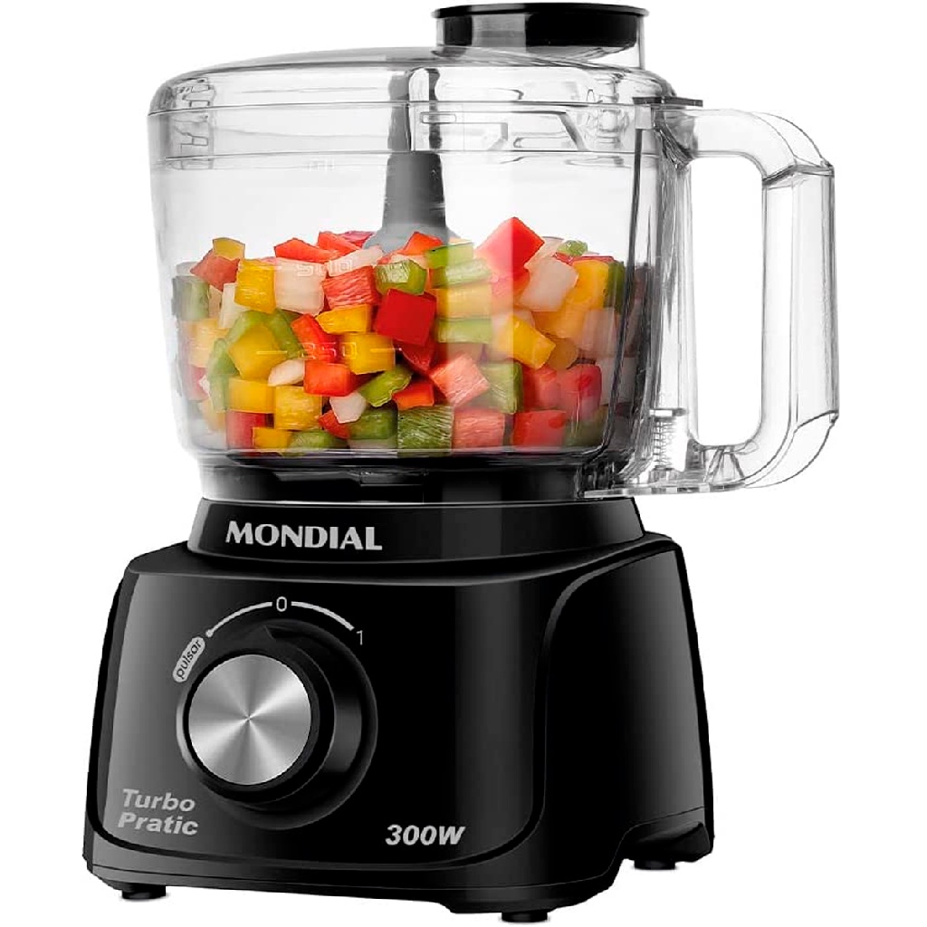 Processador Elétrico Cortador De Legumes Mini Turbo 127v