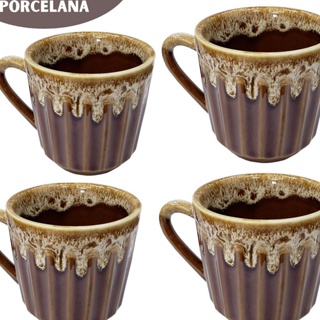 Cabilock 1 Conjunto Jogo De Xícara e Pires Xícara De Chá Estilo Europeu  Copos De Café Conjunto De Xícara De Chá De Luxo Caneca De Suco Xicaras De  Flores Manual Cerâmica Conjunto