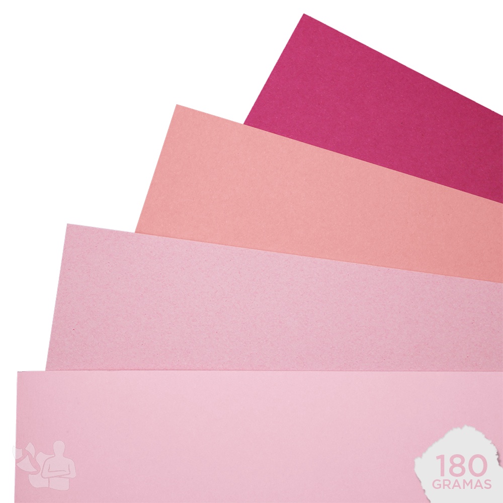 Kit Papel Color Plus Tons de Rosa 180g A3 20 Folhas | Shopee Brasil