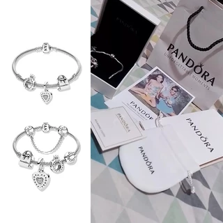 HY 925 Pulseira Pingente De Encanto De Prata Com Conjunto De Caixa