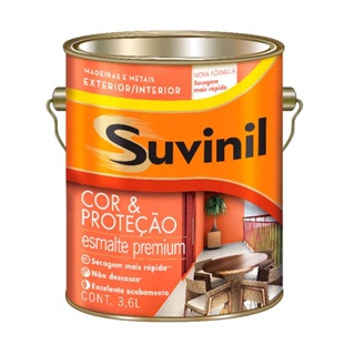 SUVINIL ESMALTE COR & PROTECAO FOSCO 3,6 L BRANCO