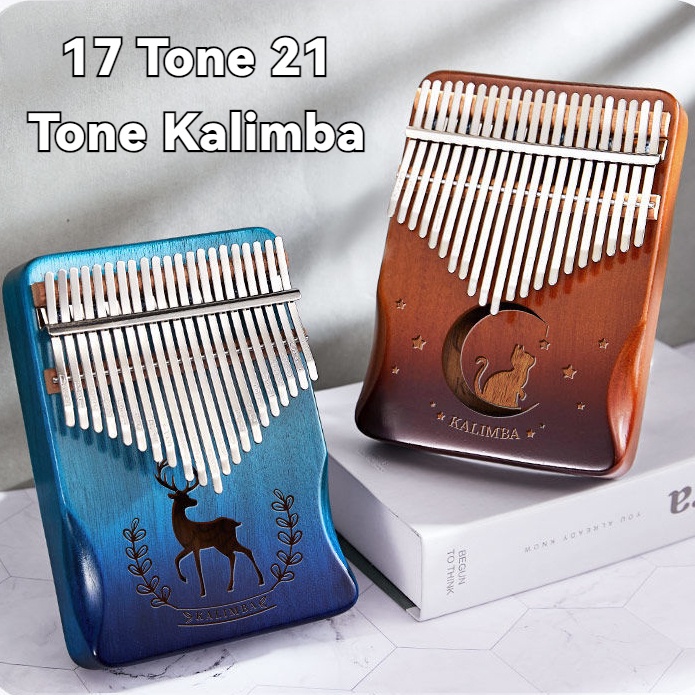 21 Tons Retro Polegar Piano Kalimba 17 Iniciante Estilo Antigo Estudante Dedo Instrumento Musical