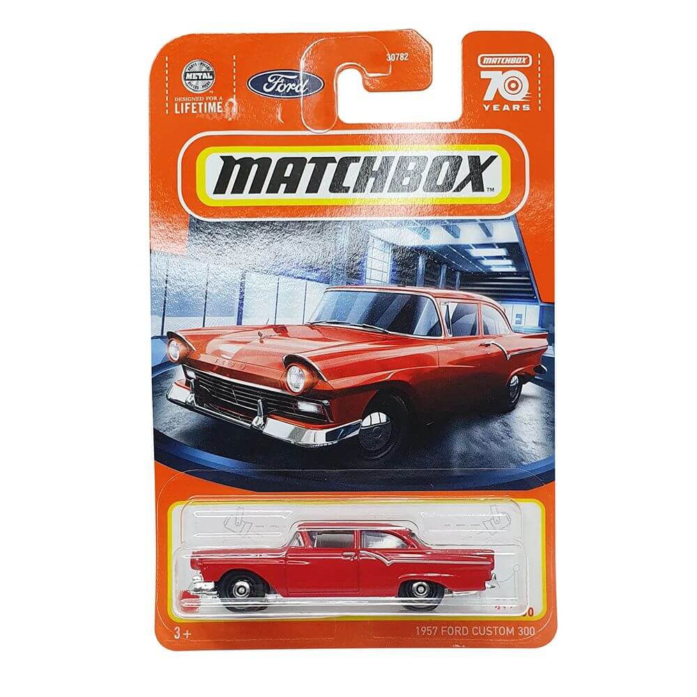 Matchbox 1957 Ford Custom 300 kisautó papírdobozban 1/64 - Mattel
