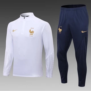 Camisa da Time tailandesa/França treinamento futebol camisa Copa do mundo de futebol dos homens camisa manga longa treinamento calças blusa
