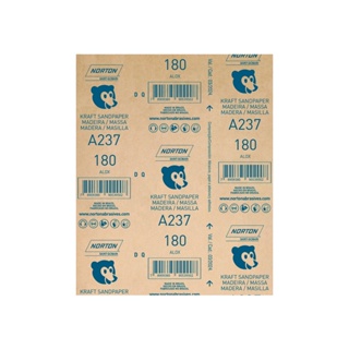Lixa para madeira 22,5x27,5cm gramatura marrom 180 Norton
