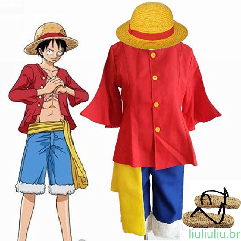 Novo Mundo Luffy Macacão O Traje Perfeito para Raspar em Festas de Halloween e Cosplay 024