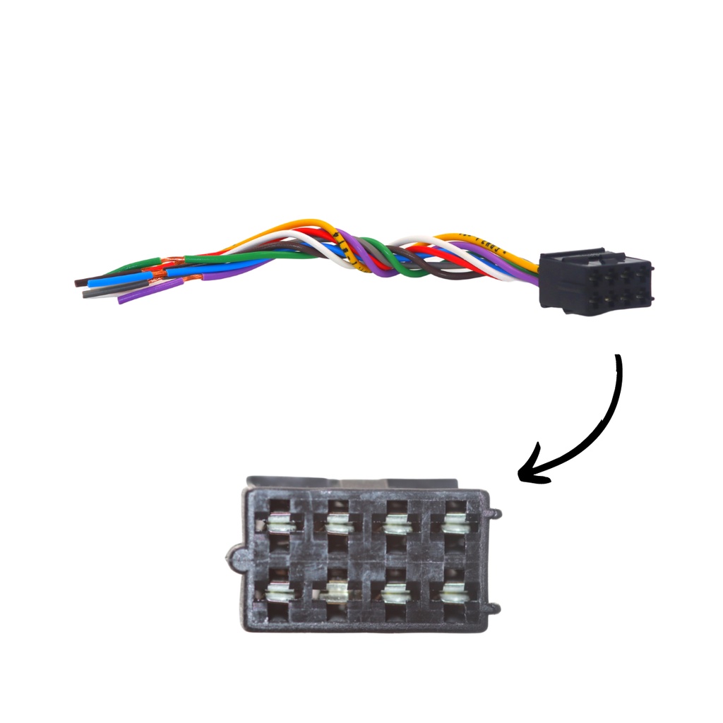 Plug 8 Vias Chicote Retrovisor Elétrico