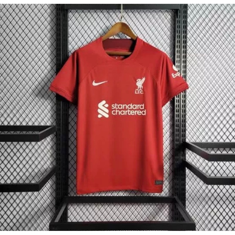 Camisa Futebol Liverpool Fc 23/24 Nike Stadium Infantil - Vermelha/Branca