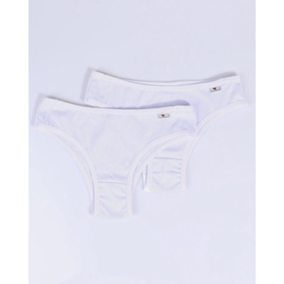 Kit 2 Calcinhas Tanga Branca