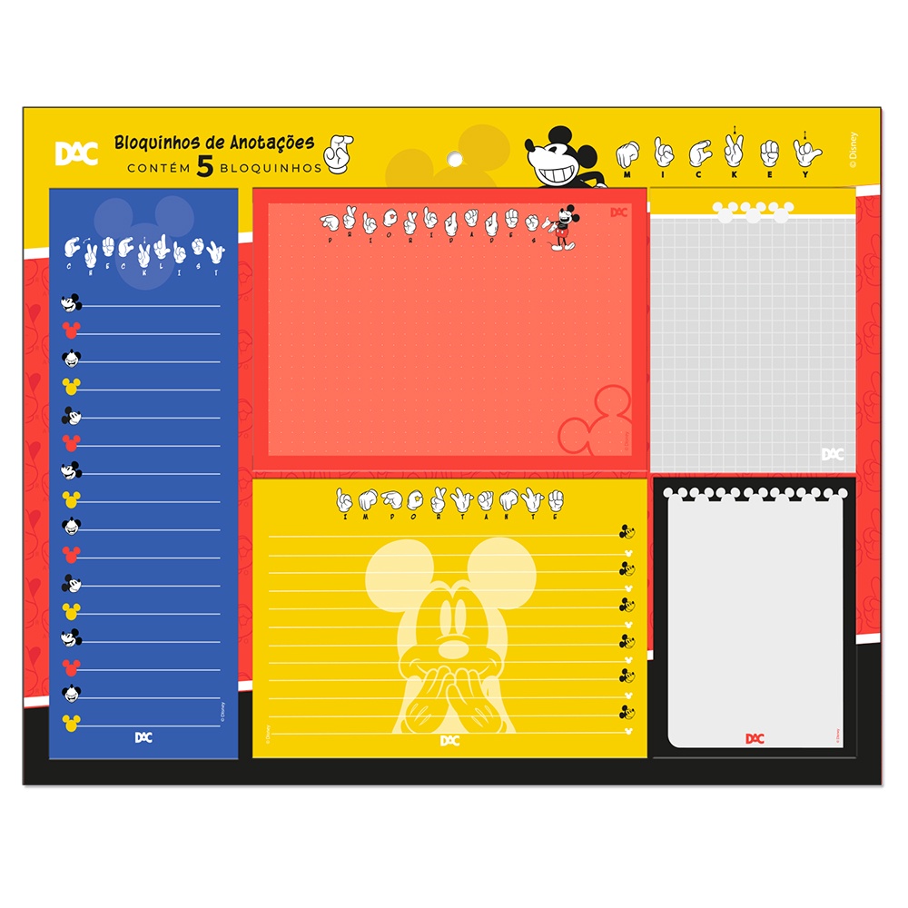 Bloco de Anotações Mickey Disney DAC
