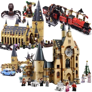 Harry Potter Hogwarts Catle Train Trem Da Floresta Proibido Umbridge 4 Privet Drive Attack on The Burrow Hedwig Building Blocks Tijolos Com Figuras Brinquedos Presentes