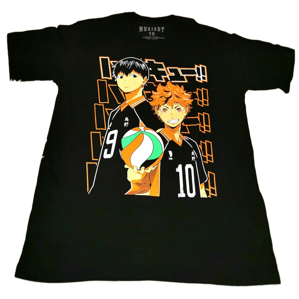 Anime haikyuu hinata shoyo impressão t-shirts karasuno voleibol clube t  masculino 100% algodão oversized