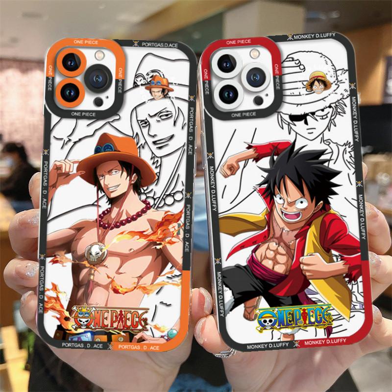 Caixa De Telefone Para iphone 14 Pro Max 11 12 13 Cobertura Transparente  Macia Olhos De Anjo Luffy Zoro Crystal One Piece Lens Proteção Da Lente  Flange Reta Total