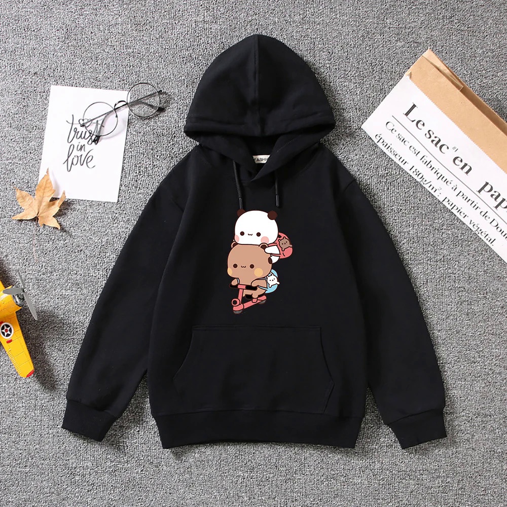 Kawaii engraçado hoodies mulheres inverno outono mulheres de