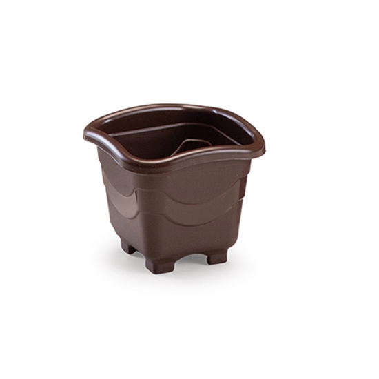 VASO QUADRADO COFFEE MINI 550ML 12,5X11CM DE PLASTICO 134 INJEPLASTEC