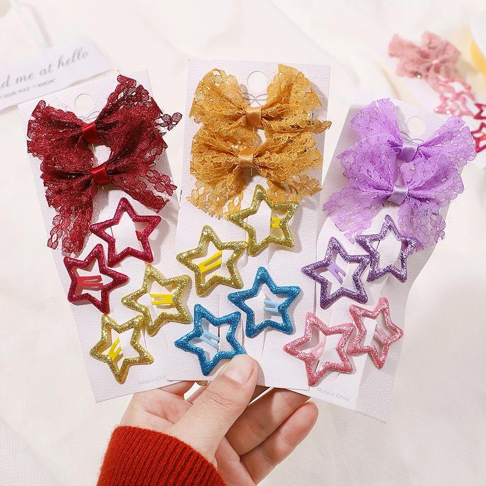 15 Colors 4PCS PINK Gingham 3.5inch Hair Bow Gingham Ribbon Hair Bows Hair  clip/ Elastic