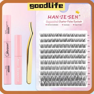 GOODLIVE 120Pcs Lash Clusters , Natural Look Self Application DIY Em Casa Kit De Pestanas Individuais , Extensão Pretas Wispy Para Iniciantes