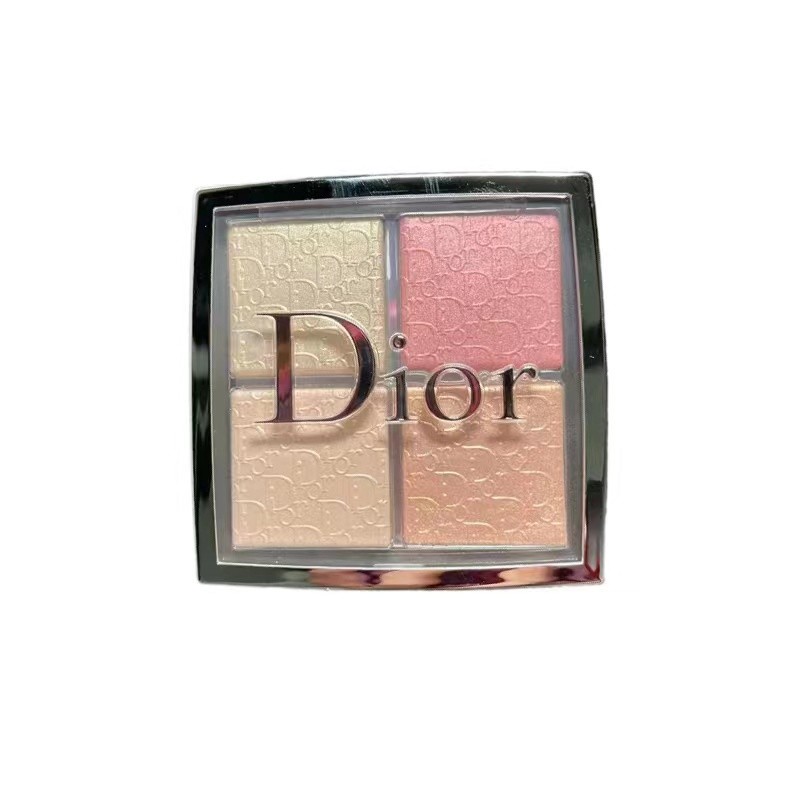 Dior Paleta De Destaque E Contorno Da Face De Brilho Dos Bastidores Quatro Cores Alto Blush Completo De Corte Facial Rose Gold