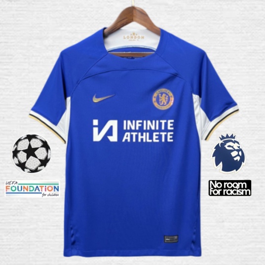 Os Fãs Emitem 23/24 Chelsea Home Jersey De Futebol De Alta Qualidade SIZE S-XXXXL Pode Personalizar Nomes E Números