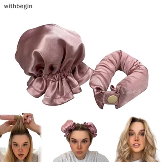 Com Haste De Encaracolar Sem Calor Cachos De Cabelo Seda Macios Preguiçosos WI