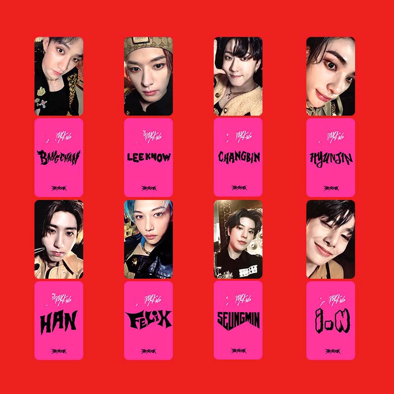 6-8 Pçs/set Straykids ROCK STAR SKZ HOP Photocards BANGCHAN