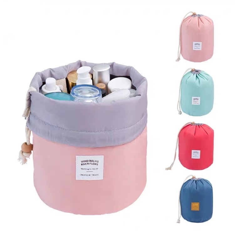 Necessaire Organizadora De Maquiagem Para Viagem Cilíndrico