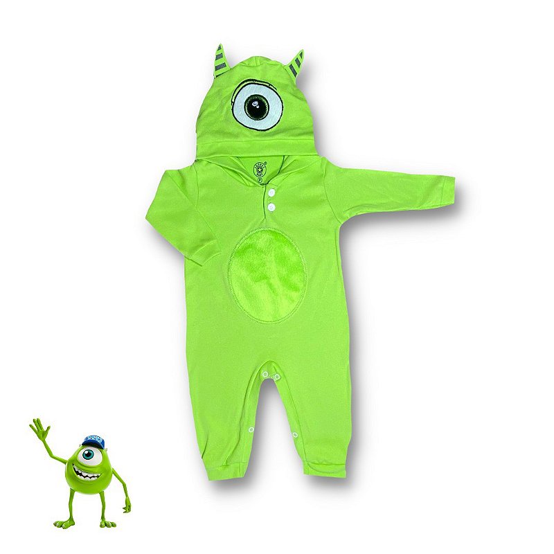 Roupa de Bebê Macacão Tematicos Personagens com Capuz Escolha