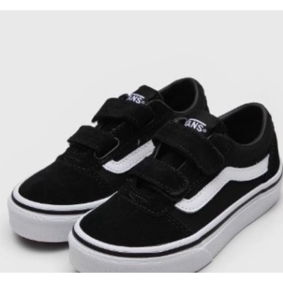 Vans sem best sale cadarço preto