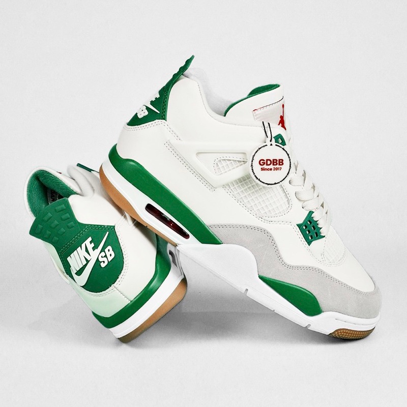 Nike Air Jordan 4 SB Goma Branca Verde Pinho