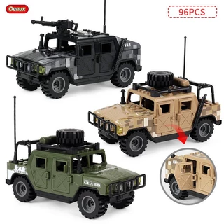 Nova Chegada Militar Jeepec Carro Veículo Modelo Bloco de Construção Mini Soldados Do Exército Figuras Ilumine Tijolo MOC Brinquedo Para O Presente Das Crianças UHCH