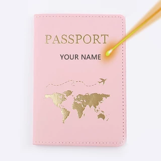 Porta-Passaporte Personalizado Etiqueta De Bagagem Carteira De Viagem Cartões Do Banco Masculino Feminino Capas De Presente De Natal em Oferta na Shopee