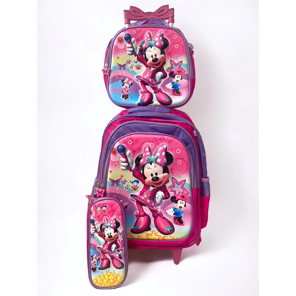 Mochila Infantil Minnie Mouse WD11394 - Material De Alta Calidad, Medidas 33x42x15 Cm