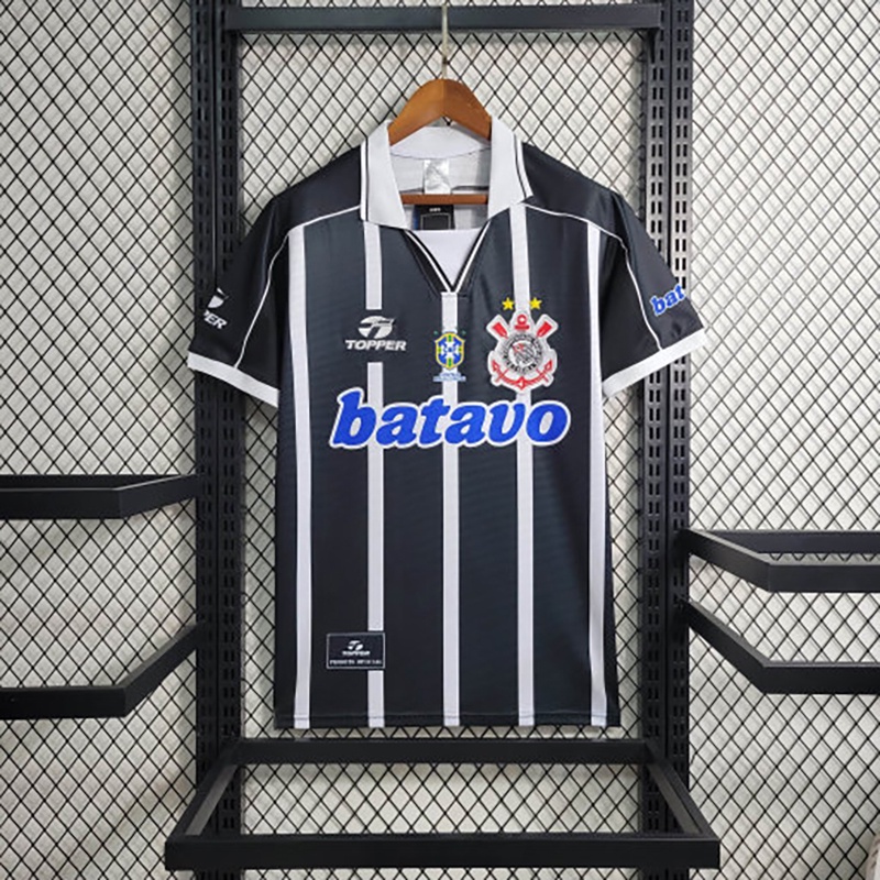 Versão Retrô 1999 Corinthians Longe S-XXL-Thai Da Camisa De Futebol 1 : 1 XL