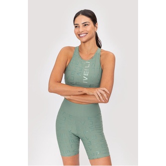 Top Fitness Academia Feminino Halter Live! Icon Lux Verde