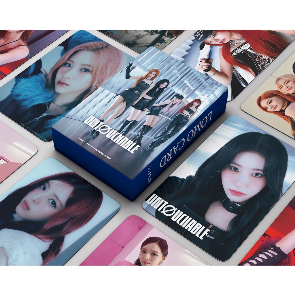 55pcs ITZY Lomo Cards Album BORN TO BE BEST FRIENDS FOREVER 2024 SEASON'S GREETING Sugar-holic Photocards Lia Yuna Yeji Ryujin Chaeryeong Postcards