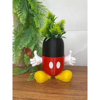 Porta Talher Mickey: decorativo de cozinha, suporte de colher (incluso mini colher de madeira), vaso de flor cachepot
