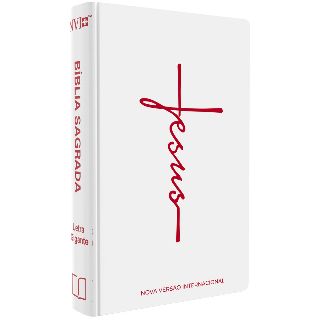 Biblia Sagrada Letra Grande | NVI | Jesus Branca | Capa Dura | Shopee ...