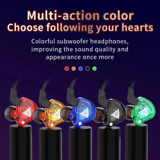 Fone De Ouvido com Fio Esporte Correndo Auscultadores Bass Stereo Headset, Música Earbuds QKZ AK6 Original