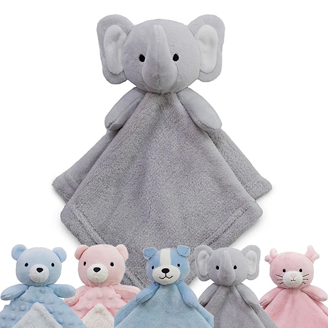 Naninha Para Bebê Bichinho de Pelúcia Antialérgico Elefante Azul Color Baby  : : Brinquedos e Jogos