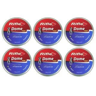 6x Chumbinho 4.5mm 500un. Rifle Dome 7.81gr