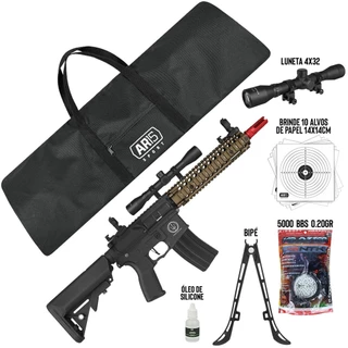 Rifle Elétrico Rossi Ar15 Neptune + Capa + Bipé Universal