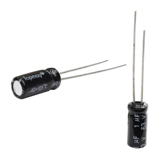 50x Capacitor Eletrolítico 1uf x 63v 105º - kit c/50 peças