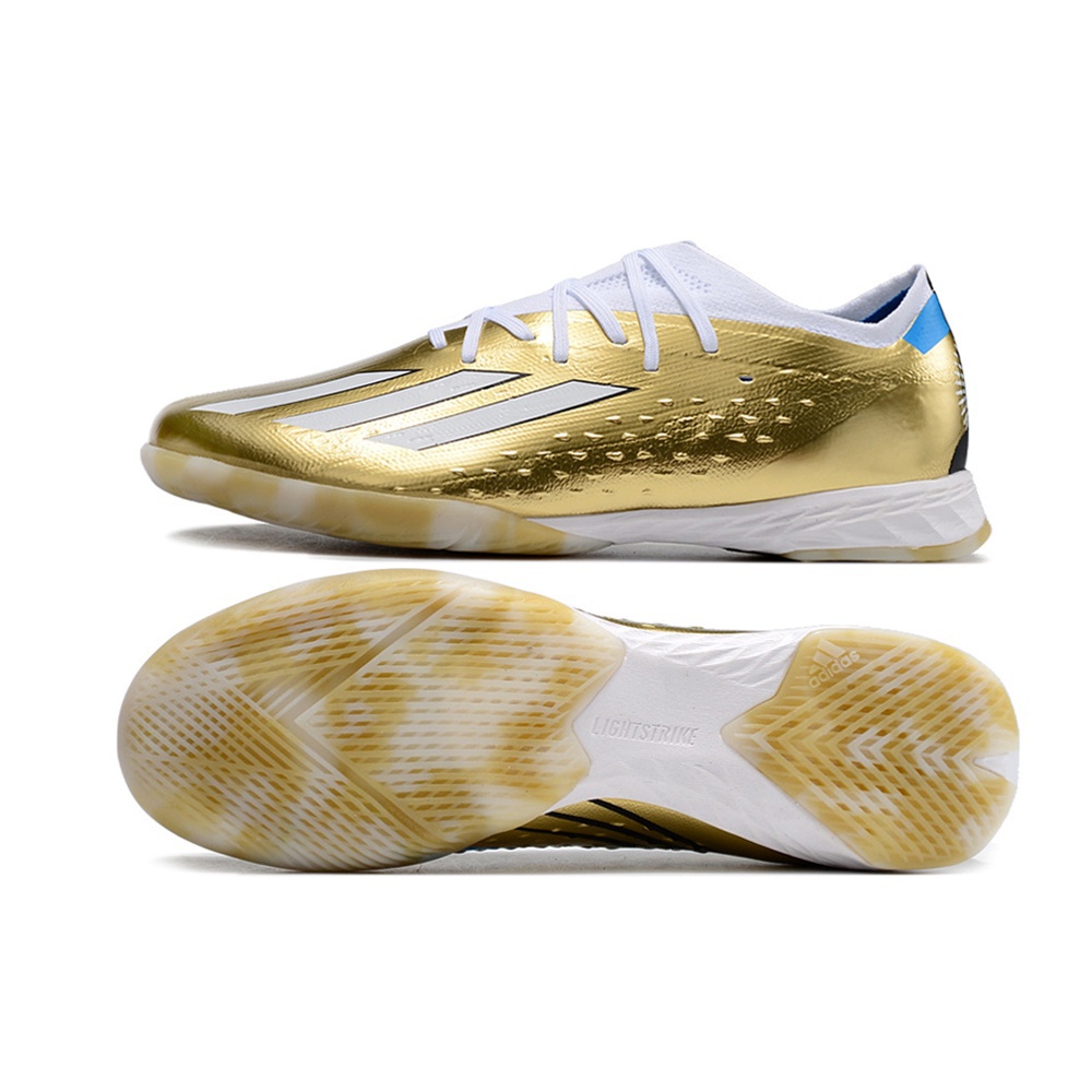 Calçados de Futebol de Futsal de Couro 2022 Copa do Mundo Messi XSpeedportal.1 IC Indoor Salão Quadra Botas De Futebol Original