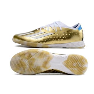 Calçados de Futebol de Futsal de Couro 2022 Copa do Mundo Messi XSpeedportal.1 IC Indoor Salão Quadra Botas De Futebol Original