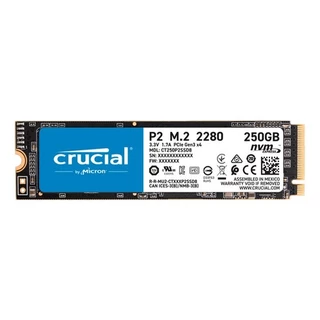 Hd Ssd 250GB Crucial P2 M.2 Nvme PCIe 2100Mbs p Notebook